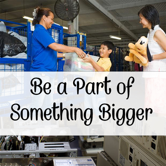 BE PART OF SOMETHING BIGGER