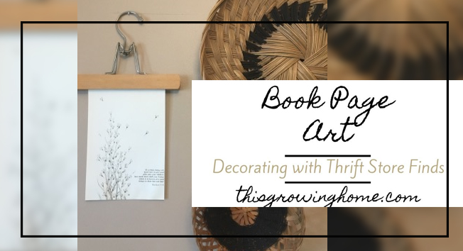 Book Page Art DIY Home Decor Idea
